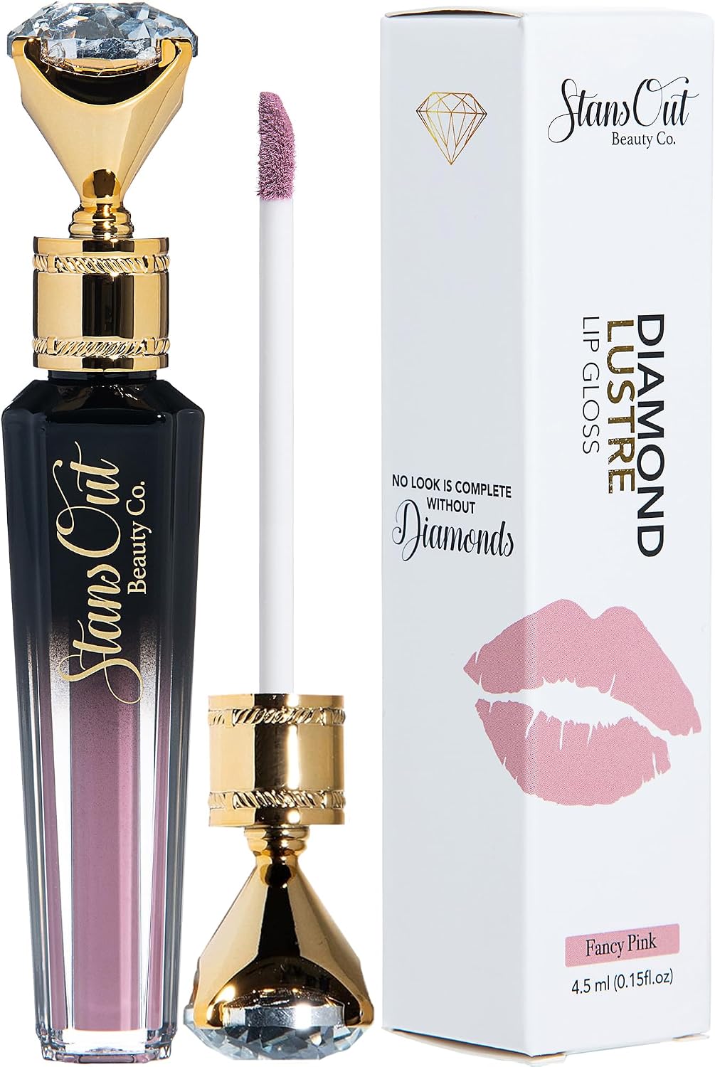 Diamond Lustre Lip Gloss Bundle - 5 Pack | Vitamin E & Argan Oil Infused, Long-Lasting Shine, Hydrating Formula