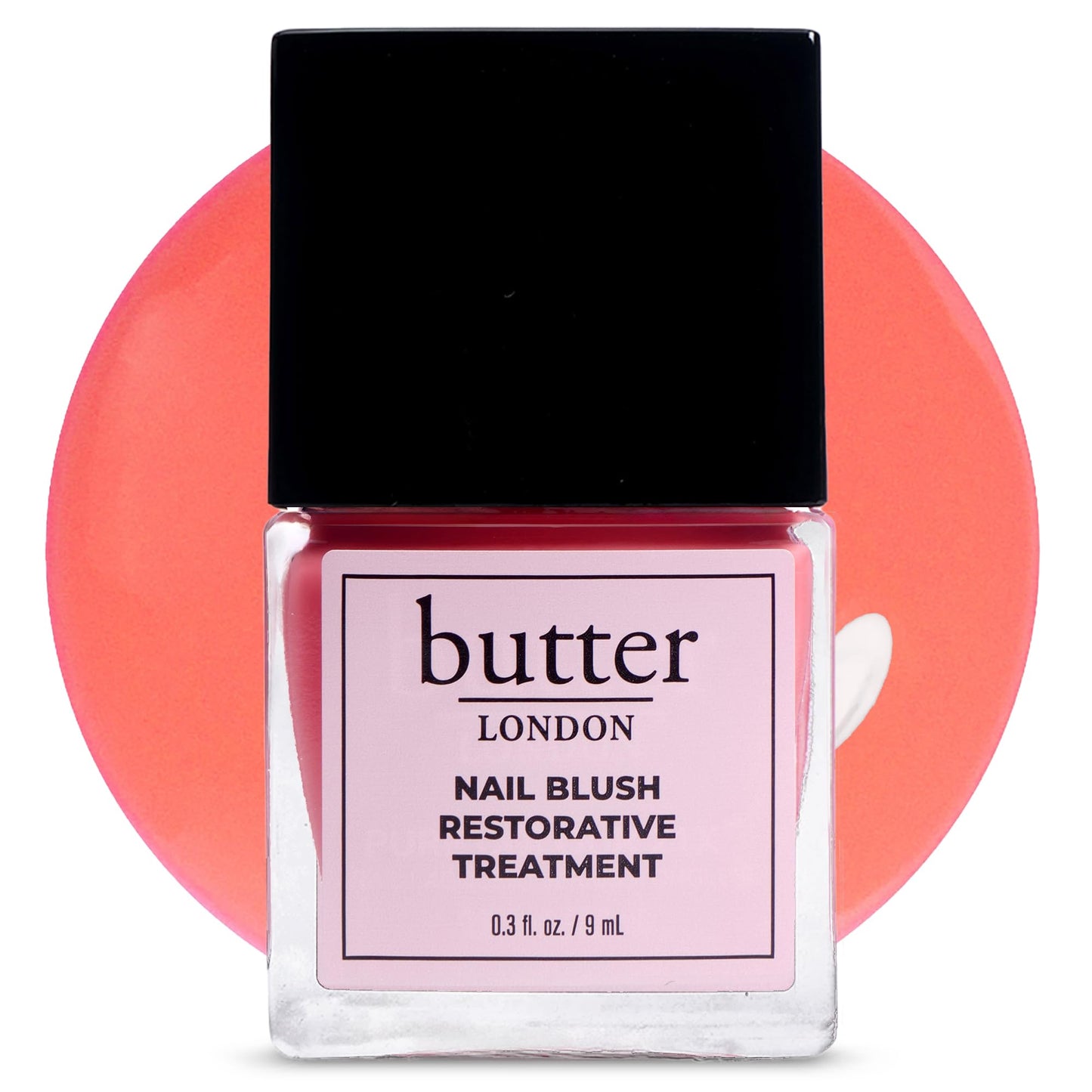 butter LONDON Nail Blush Restorative Strengthener, Tinted Sheer Nail Treatment - Sheer Buildable Color & Strengthening Treatment for Damaged, Weak, Brittle & Overworked Nails - Sunset Glow