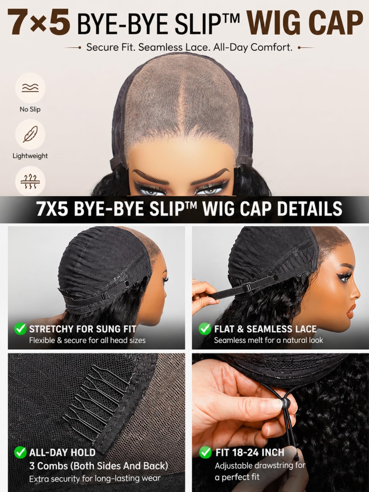 UNICE Glueless Curly Bob Wig Human Hair, Honey Blonde Highlight Side Part Short Bob Wig, 7x5 Lace Front Wig Pre Plucked Bleached Knots, Drawstring Wig Ready to Go, 180% Density 12 Inch