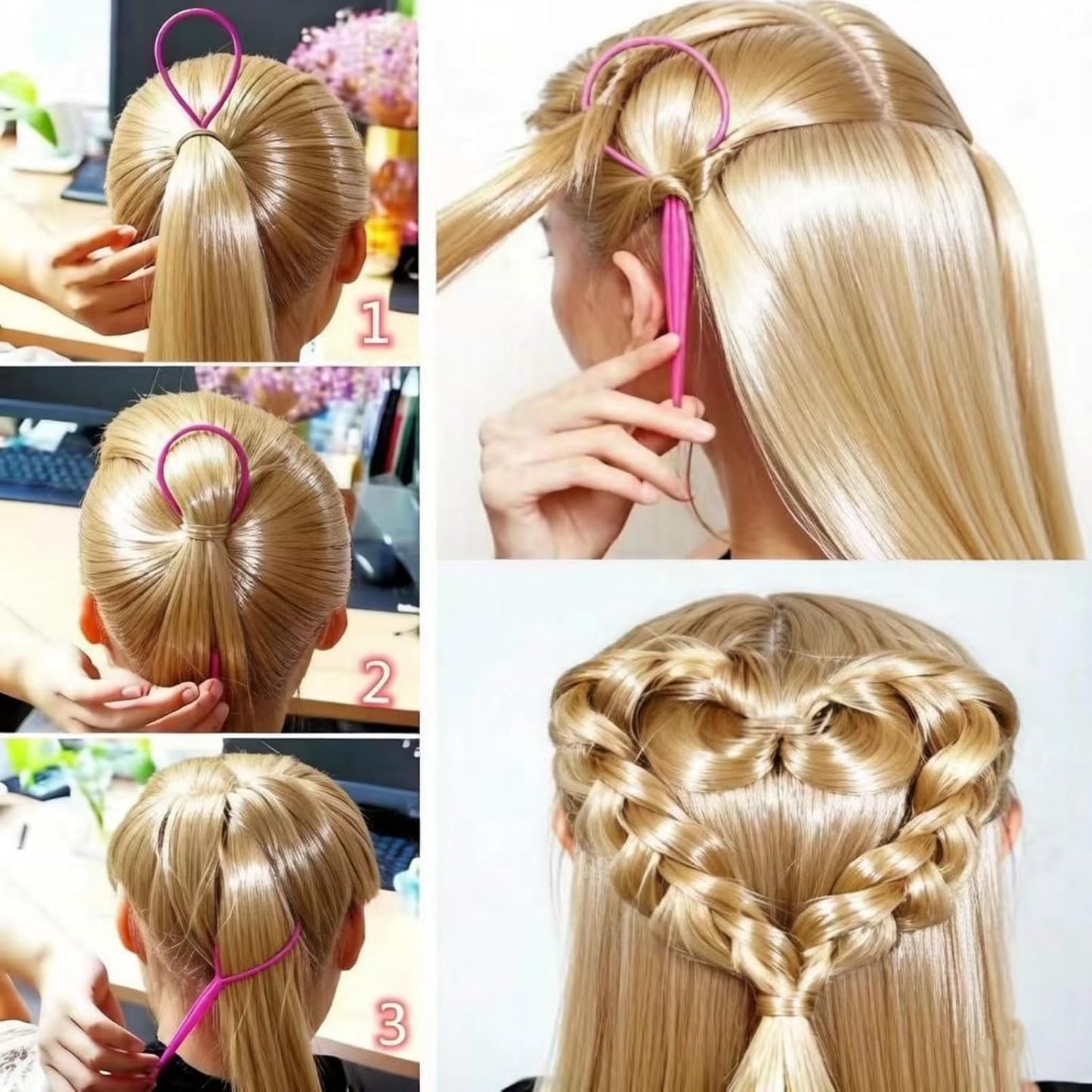 Small Hair Rubber Bands - 2000 Pcs in 32 Colors with 18 Styling Tools | Mini Elastic Hair Ties for Kids & Toddlers