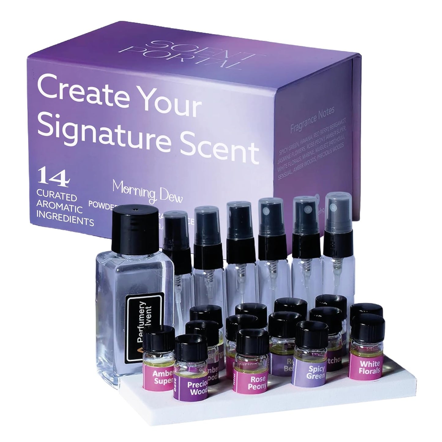 DIY Perfume Making Kit - Create Custom Scents for Men & Women | 14 Ingredients, Bottles & Guide Included