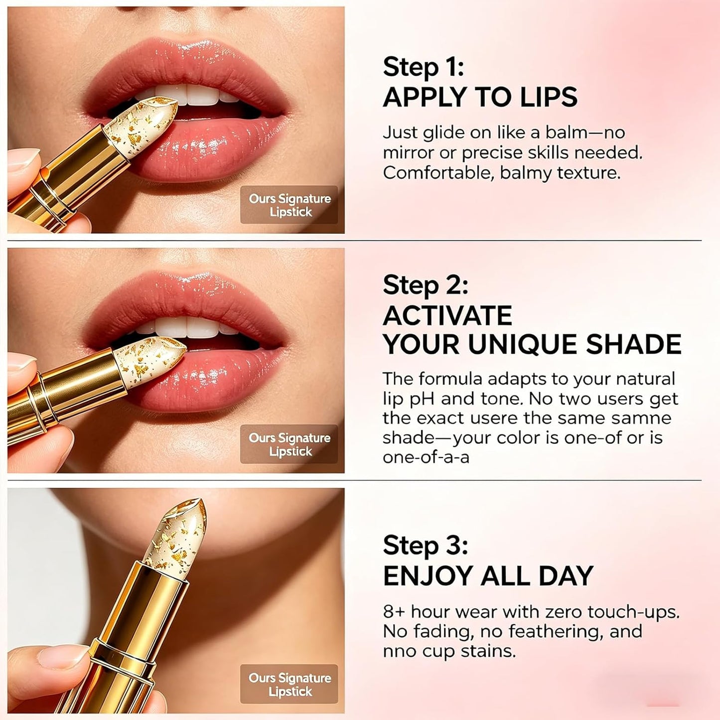 Arellia Signature Lipstick - Skin-Adaptive PH Adjusting Formula for Older Women | Long-Lasting Moisturizing Tinted Balm (2pcs)