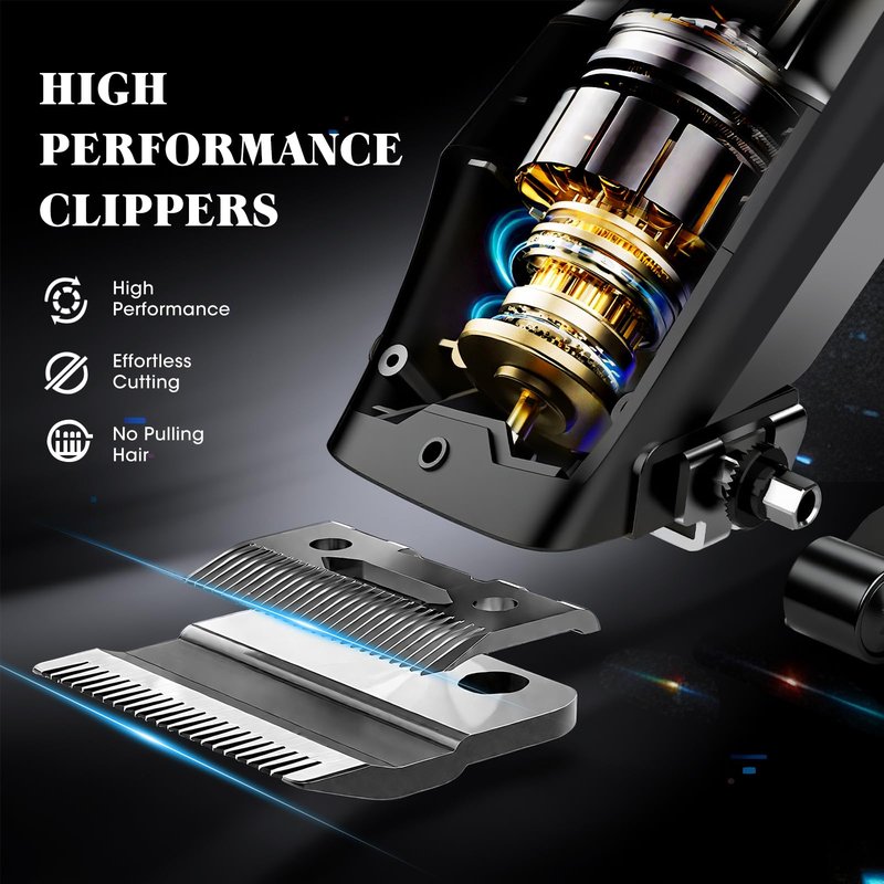 Lanumi Hair Clipper for Men Professional Clipper and Trimmer Set Rechargeable Barber Clippers Cordless Haircut Grooming Kit with LED Display Gift for Men
