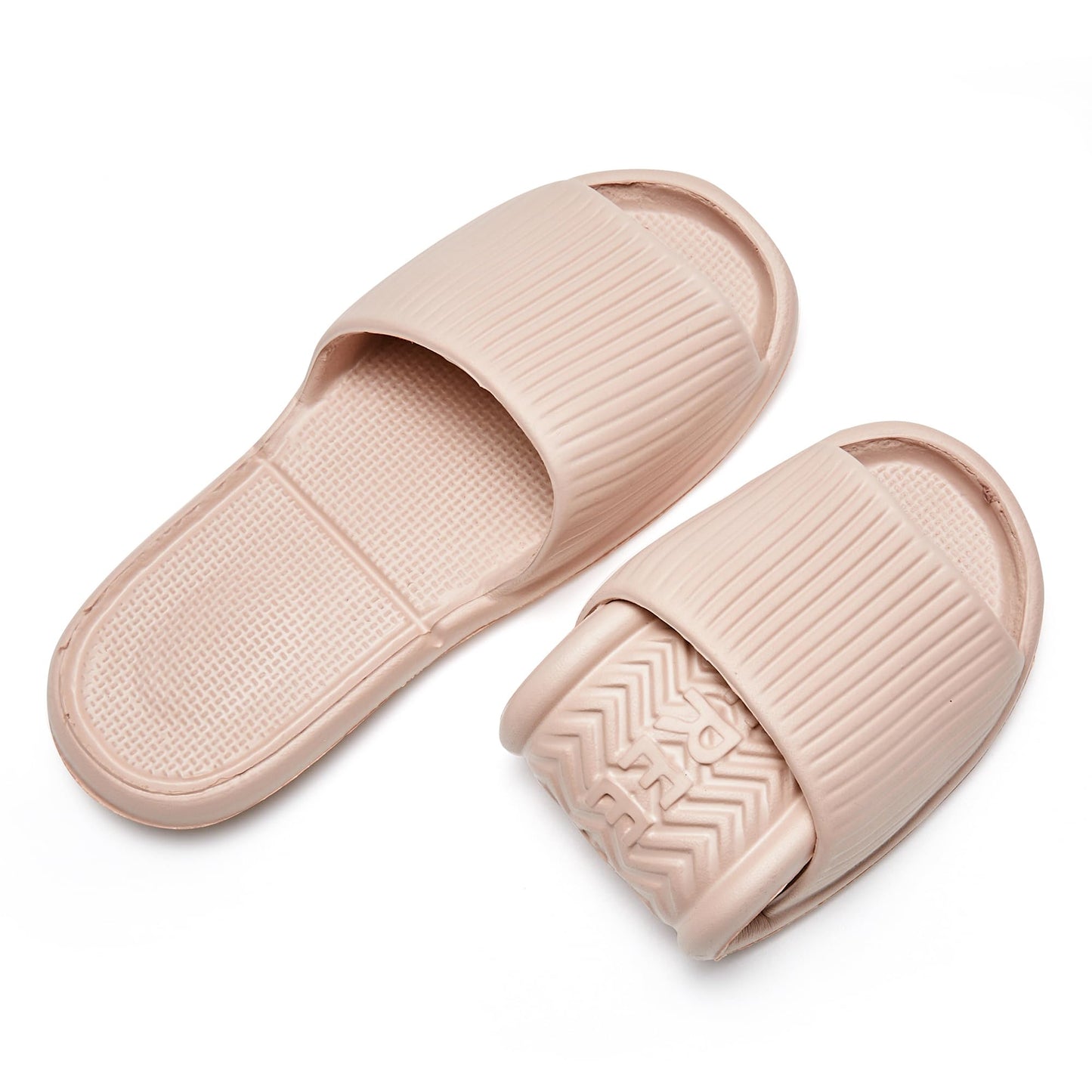 LUNASCULP Shower Shoes Travel Foldable Portable Non Slip Slippers for Hotel Guests Swimming Spa Unisex Men Women Lightweight EVA Bathroom Slides Quick Drying Water Resistant Footwear
