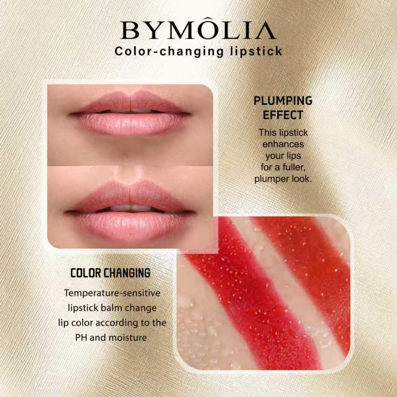 Color-Changing Lipstick - pH Activated Tint Balm for Personalized Color | Long-Lasting Hydrating Formula, Non-Sticky, All Skin Tones