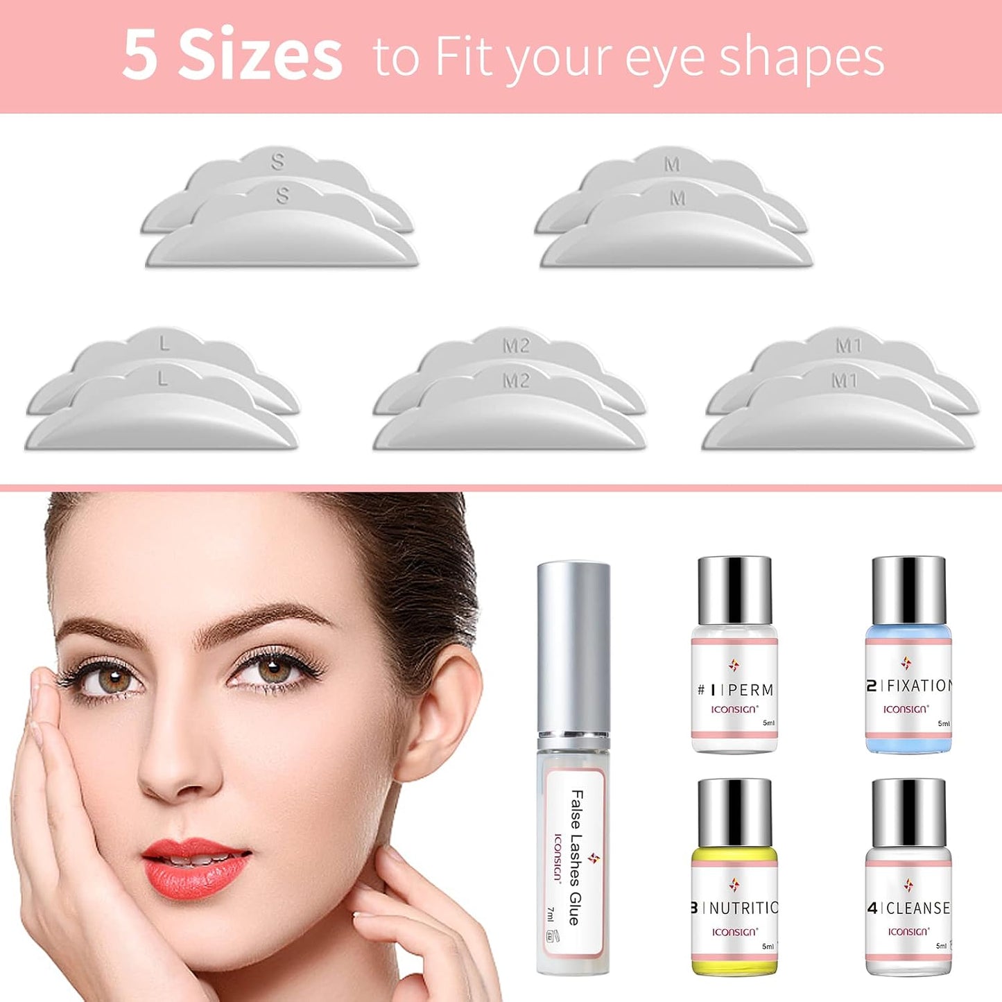 ICONSIGN Lash Lift Kit - Professional Semi-Permanent Eyelash Curling for Salon & Home Use | 2026 Upgrade