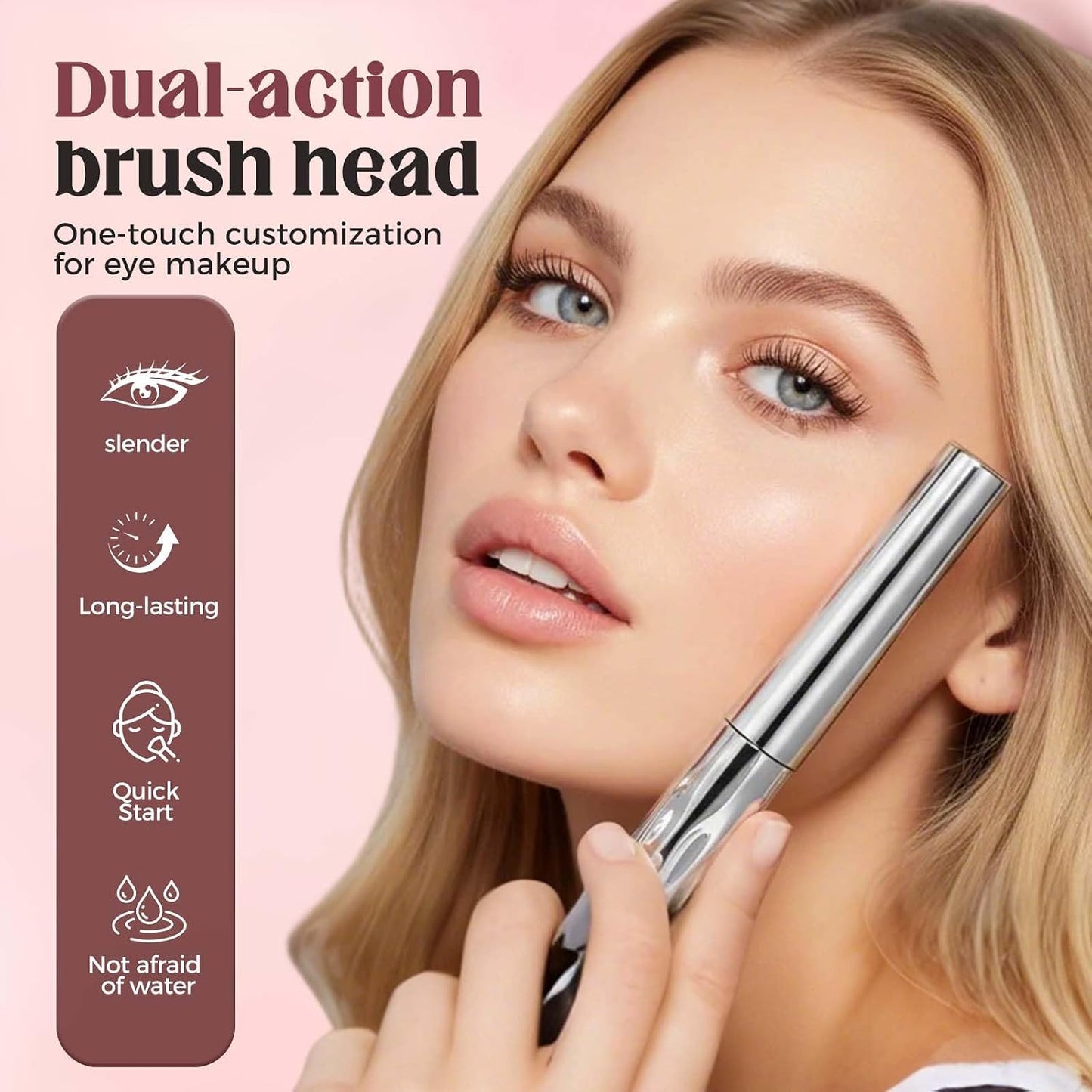Mature Women's Mascara - Volume & Length for Thinning Lashes | Waterproof Long Wear in Black