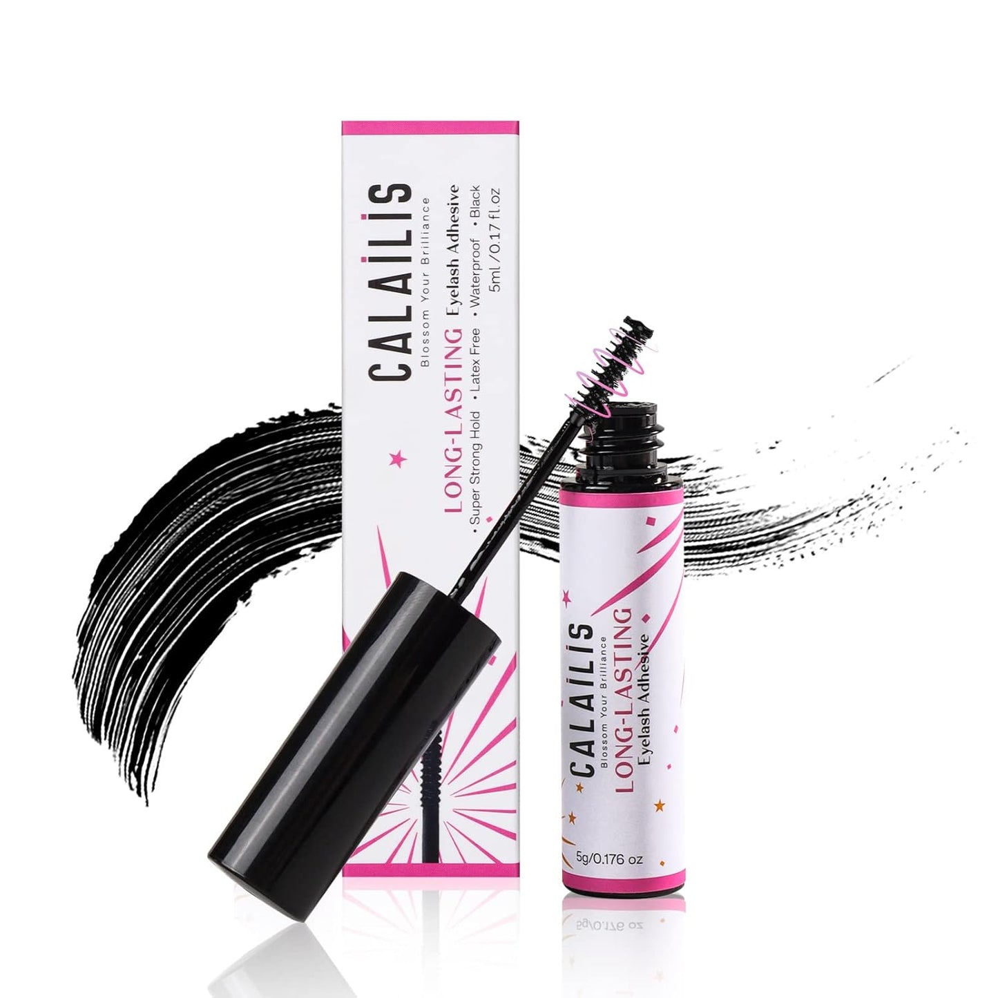 Lash Cluster Glue - Strong Hold Waterproof Adhesive for Eyelash Extensions | 5ml, Lasts 4+ Weeks