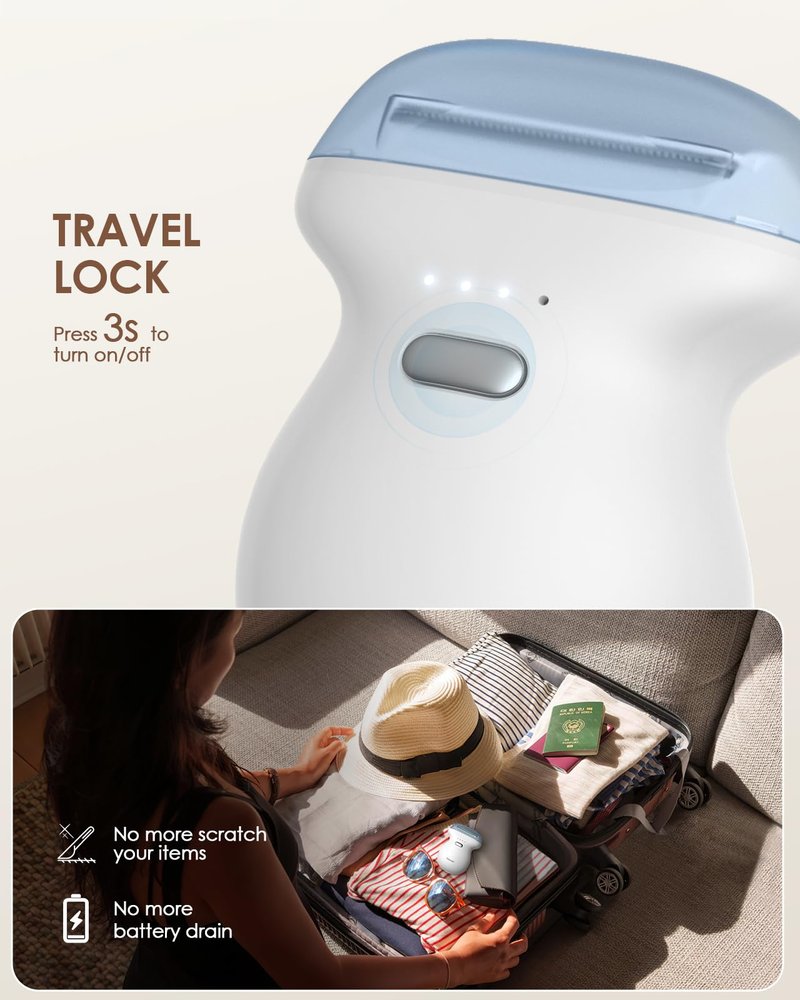 Mini Electric Shaver for Women, Travel Body Hair Trimmer Hair Removal Razor with LED Display, Waterproof Wet/Dry Use Type-C Charging, On-The-Go Skin