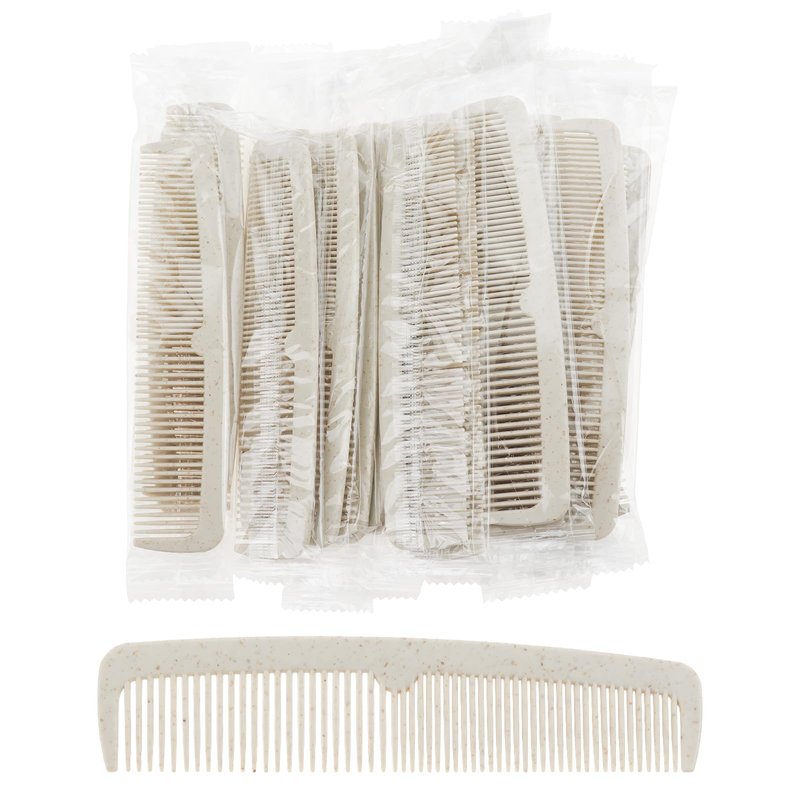 Hair Combs Bulk, 100 Pack Disposable Combs Individually Wrapped, Double Tooth for Beard and Hair, Suitable for Travel, Hotel, Event Gifting and Care Bag