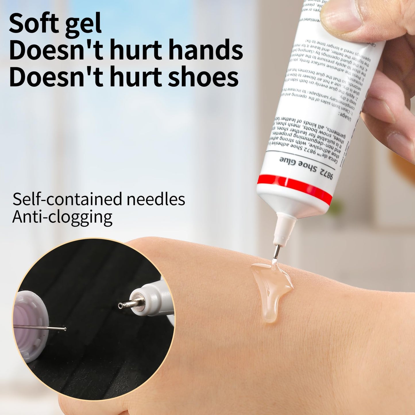 Cerca de Shoe Glue Heavy Duty，Shoe Sole Repair Adhesive，Clear, Waterproof, high Strength, Strong.Shoe Cement for Sneakers, Leather Shoes, Hiking Shoes, Boots, Sandals, 2oz.