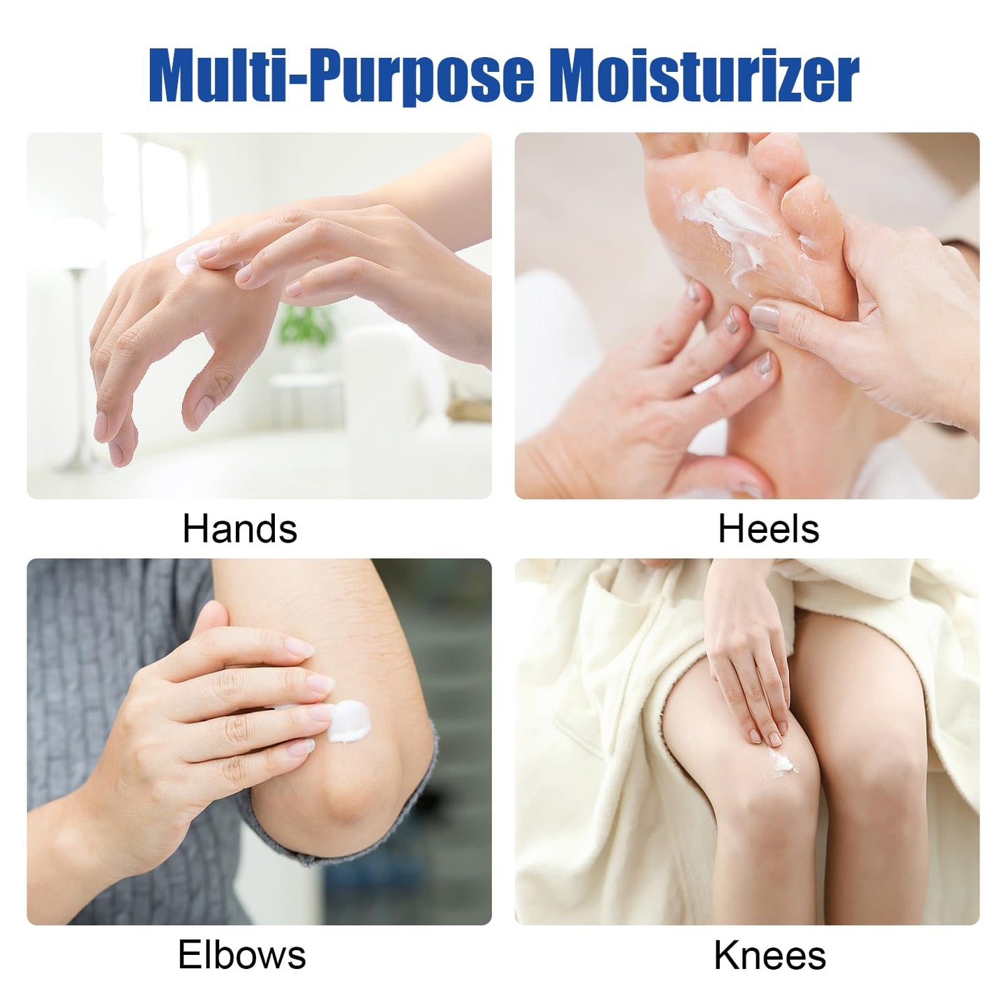 Urea Cream 60% plus 2% Salicylic Acid for Feet Maximum Strength - Lotion For Dry Cracked Feet Elbows Knees Heels Hands, Hydrates Foot Care for Softening and Moisturizing, Callus Remover 10.1oz