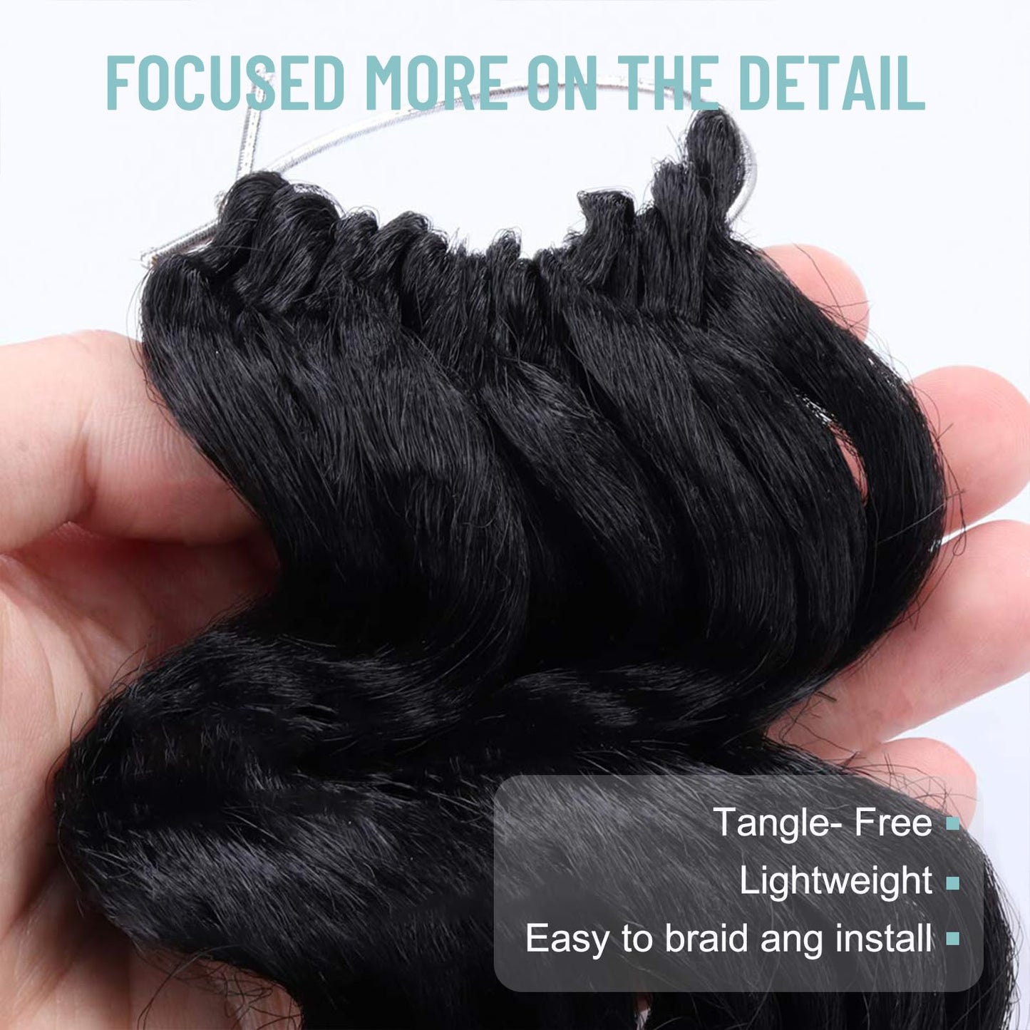 ToyoTree Ocean Wave Crochet Hair - Deep Wave Crochet Hair, Synthetic Ocean Wave Braiding Hair Extensions