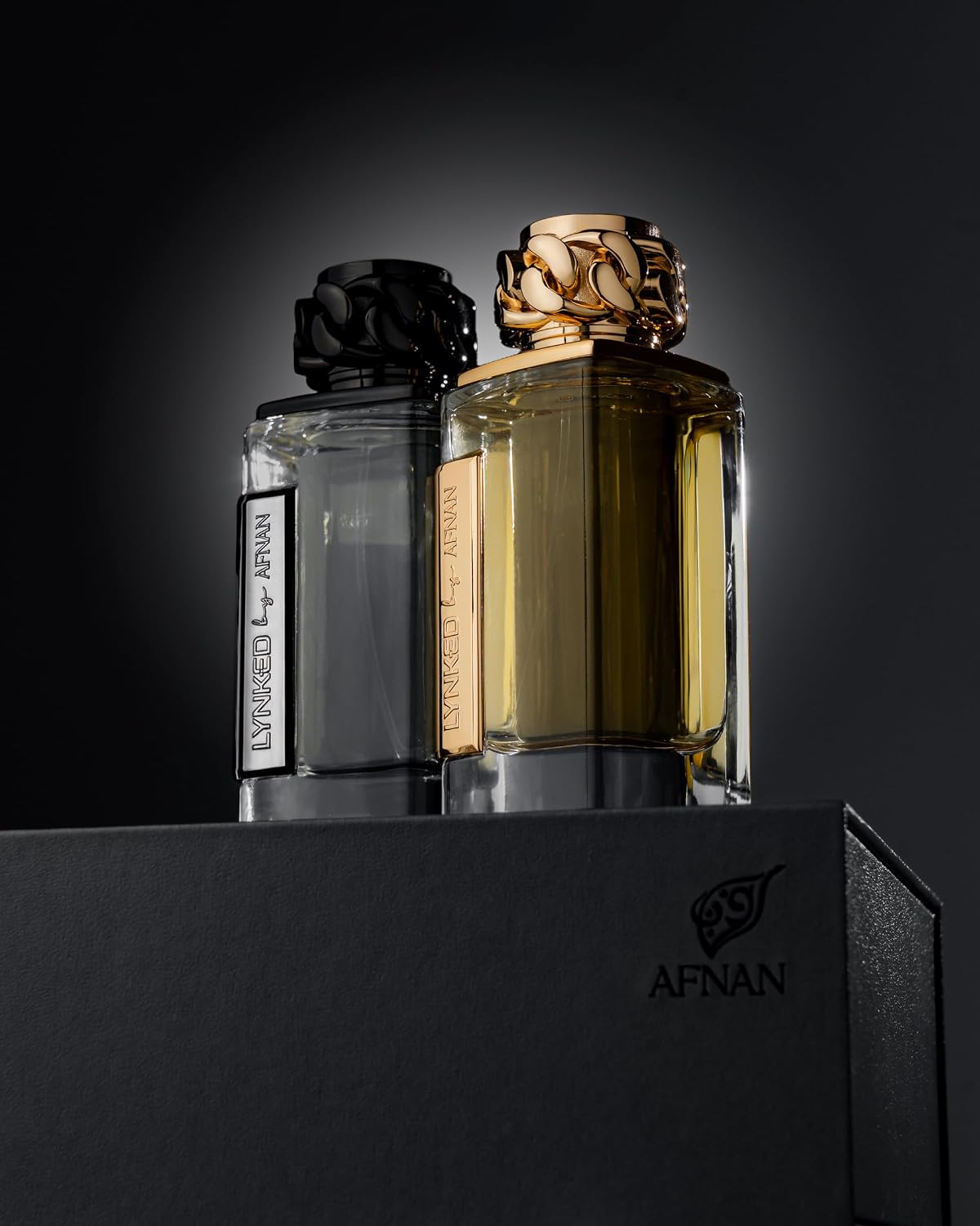 Afnan Lynked Freedom Eau De Parfum for Men - 3.4 Fl. Oz | Black Scented Fragrance