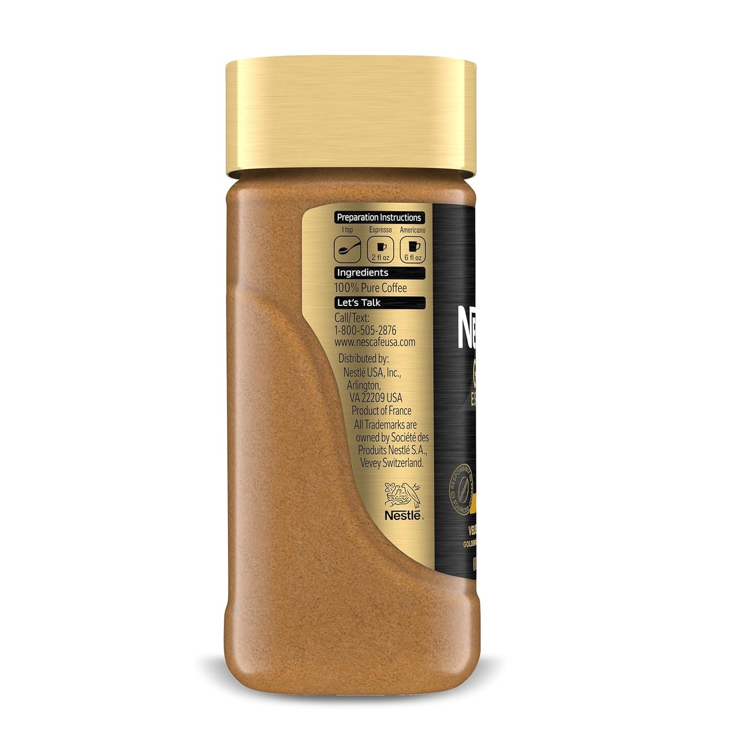 Nescafe Gold Espresso Blonde Instant Coffee - Rich Flavor, 3.5 Ounce