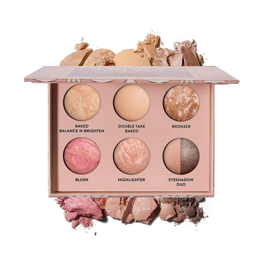 Baked Icons Full Face Makeup Palette - All-in-One for Mature Skin | Travel-Friendly, Light Color