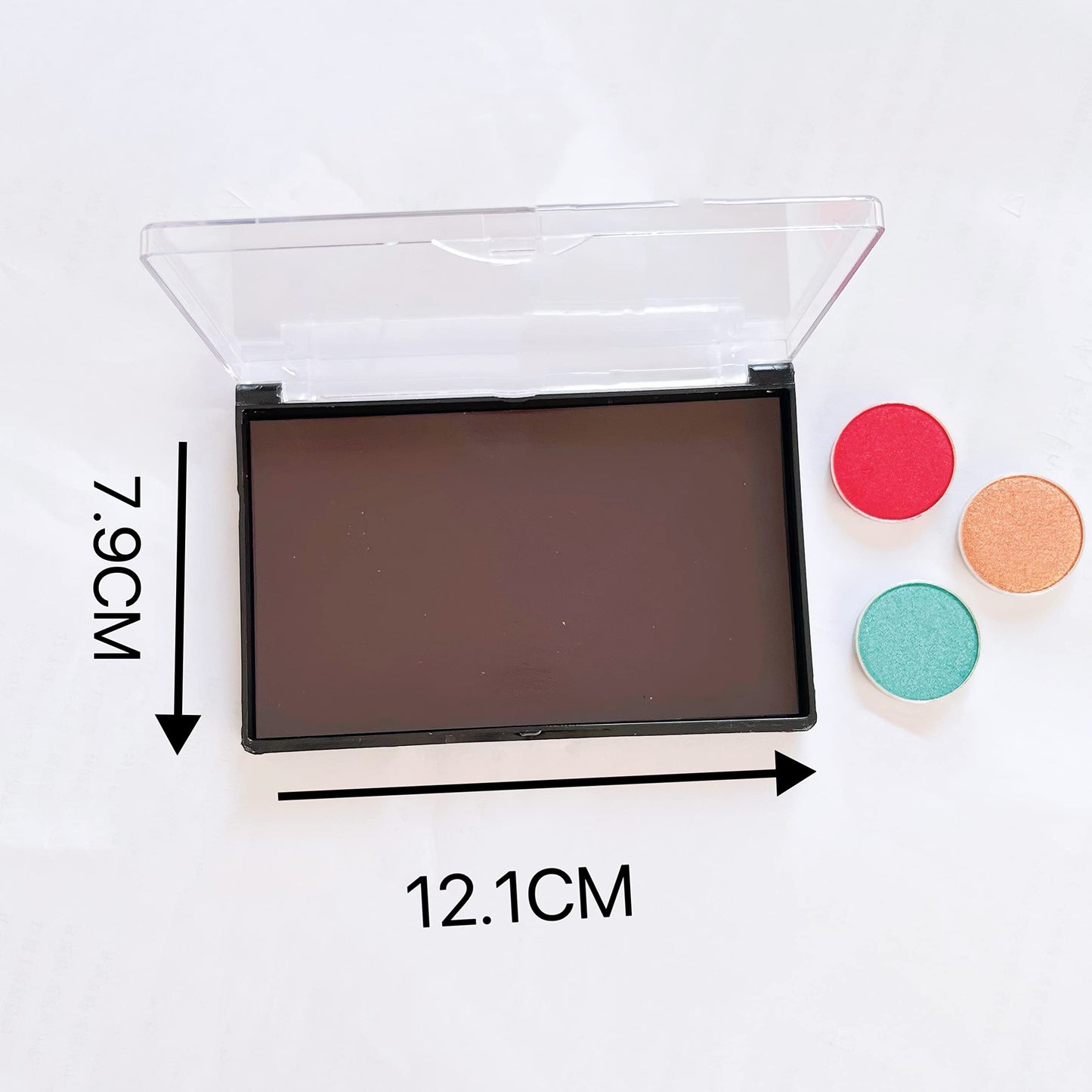 UDTIP Small Size Empty Magnetic Clear Eyeshadow Light Weight Makeup Palette- Traveling, Depotting palette 4.76 x 3.11