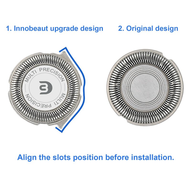 SH30 Replacement Heads Compatible with Philips Norelco Series 3000, 2000, 1000 Shavers, Fit S1560 Shaver, 6-Pack