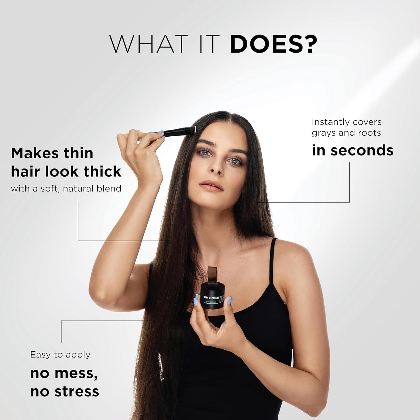 Root Touch Up Set - Water & Sweat Resistant Hair Loss Concealer for Thinning Hair | Auburn Hairline Powder & Brush