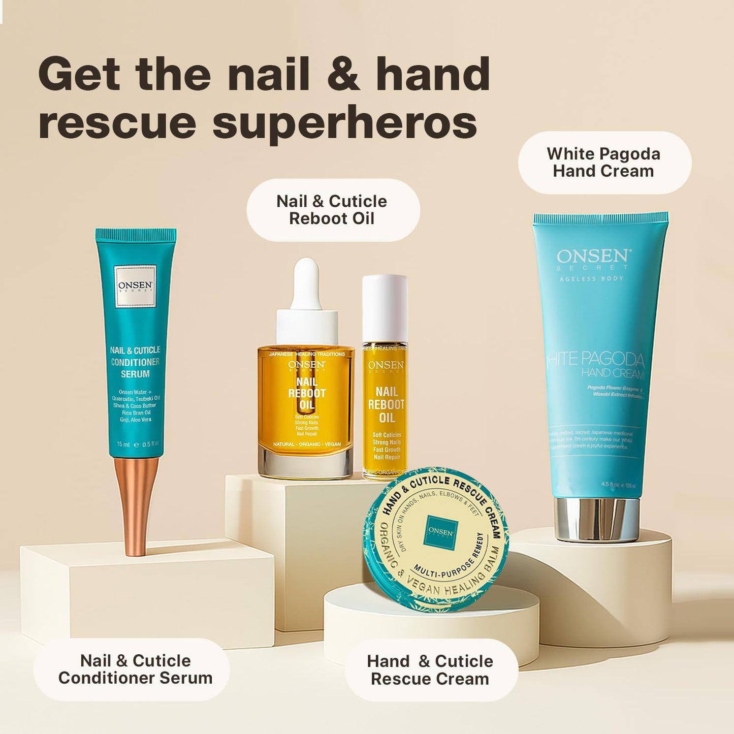 Nail & Cuticle Repair Oil - Hydrating Dry Oil with Japanese Tsubaki, Tea Tree & Jojoba | 10ml Natural Vegan Formula