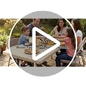 Smiry Waterproof Elastic Fitted Tablecloth for 4FT Tables - Beige Wood