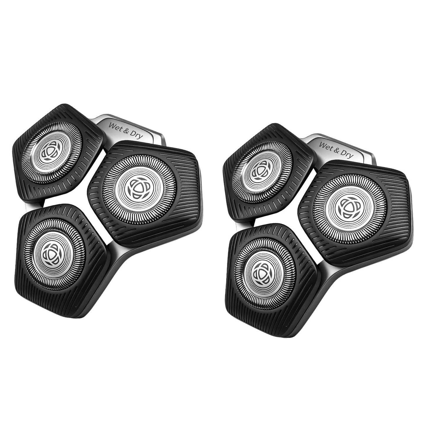 SH71/50 Replacement Shaving Heads Compatible with Phili*s Series S5000 (S5XXX) & S7000 (S7XXX) Shavers-Fits SH60/70, SH70/70 Models (Black-2pcs)