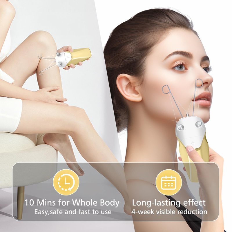 WAYCOM Facial Hair Remover Threading Hair Removal for Women Automatic Threader Machine Epilator for Fine Hairs on Face, Chin, Upper Lip, Arms Birthday Mother's Day Present
