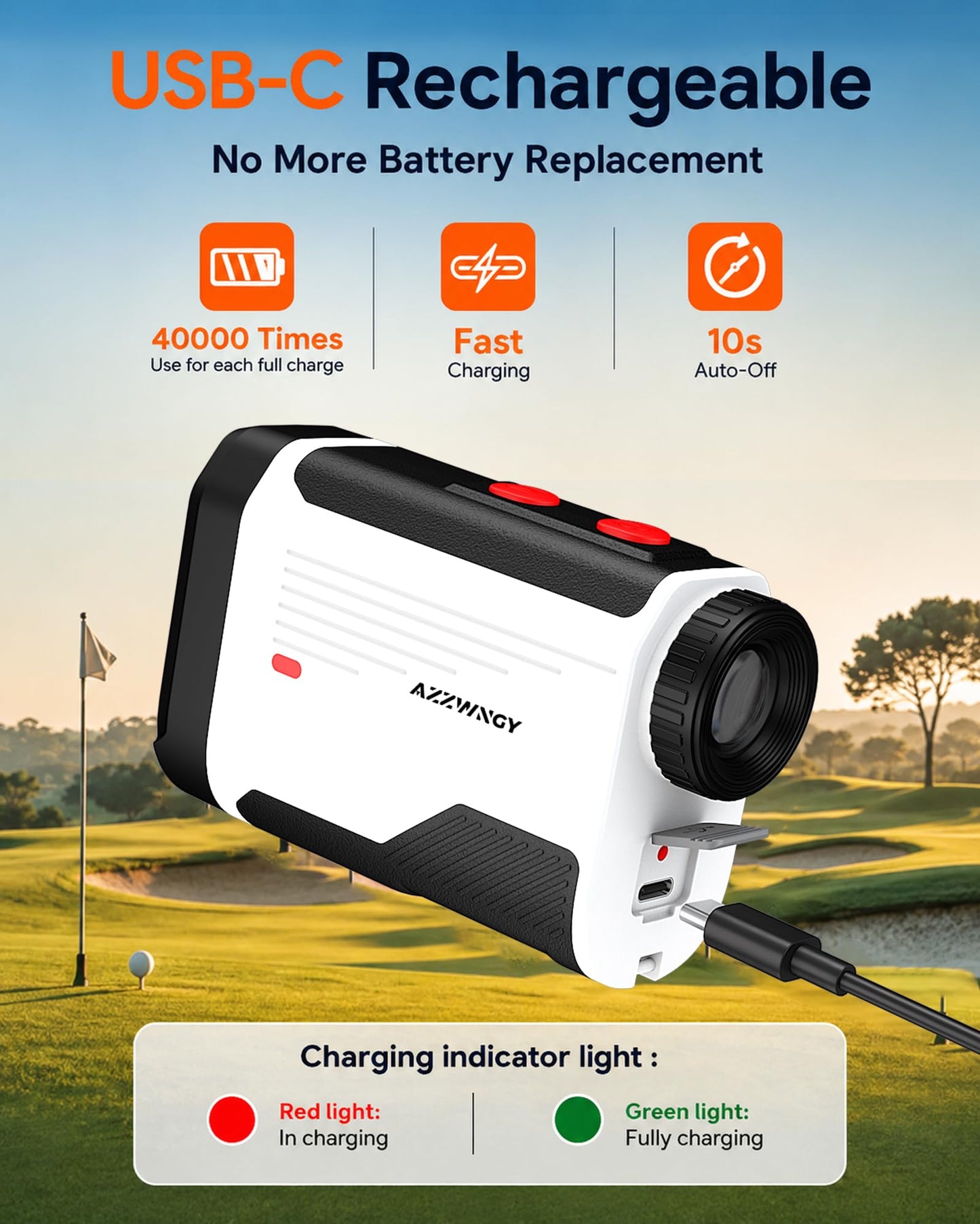 Golf Rangefinder with Slope 1500 Yards | Laser Range Finder