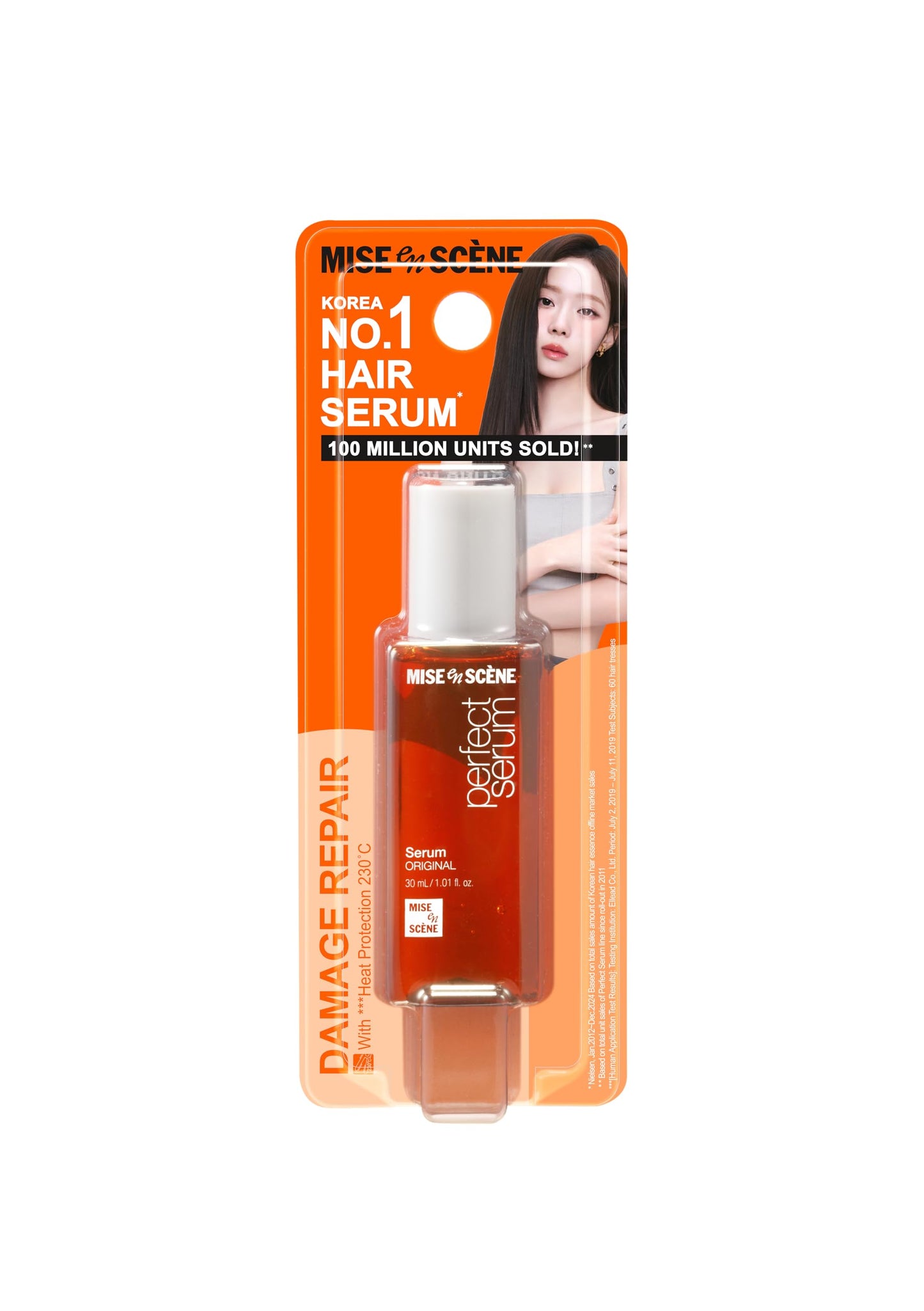Mise En Scene Perfect Serum Original Trial Size - Mini Hair Oil for Heat Protection | for Frizzy & Dry | Hydration and Nutrition | Hairy Essence for Damage Care | Korean Hair Care (1.01 Fl. Oz.)