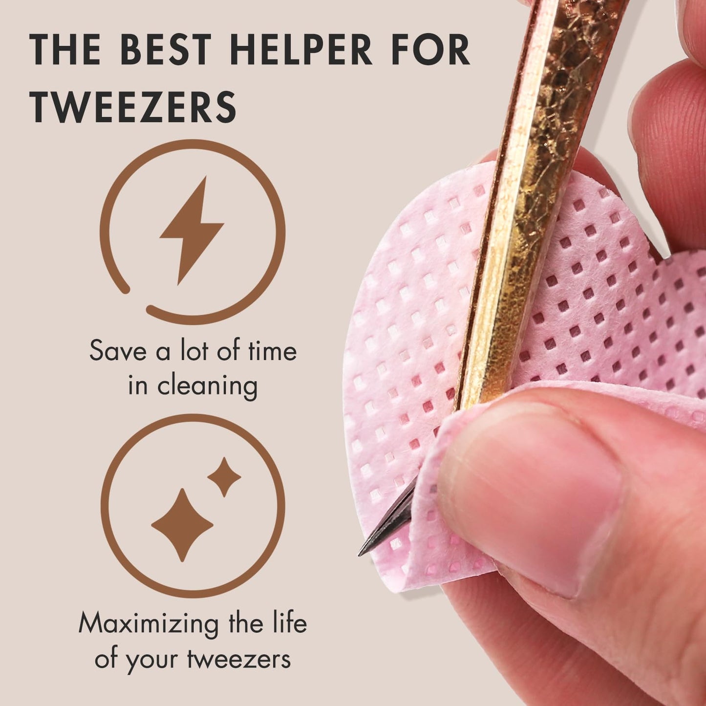 Embagol 2 Bottles Tweezer Cleanser for Eyelash Extensions Tweezers Glue Remover Liquid for Lash Tools with 2 Spongeballs(2 Bottles Cleanser)