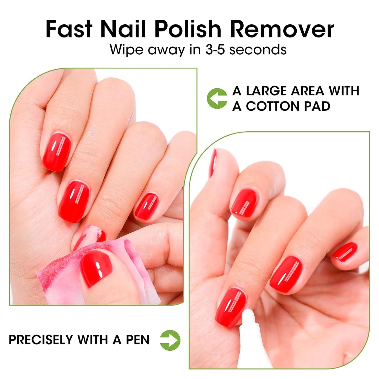 Gellen Jasmine Scent Nail Polish Remover Kit - Gentle Non-Drying Formula with Aloe & Vitamin E | 280ml