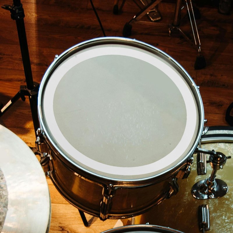 Angoily 4Pcs Drum Mute Ring For Snare, Silencer Muffler Pack 10 12 14 16 Inch, White PC Dampening Accessory To Control Overtones, Practice Noise Reduction Instrument Tone Drums Muffler