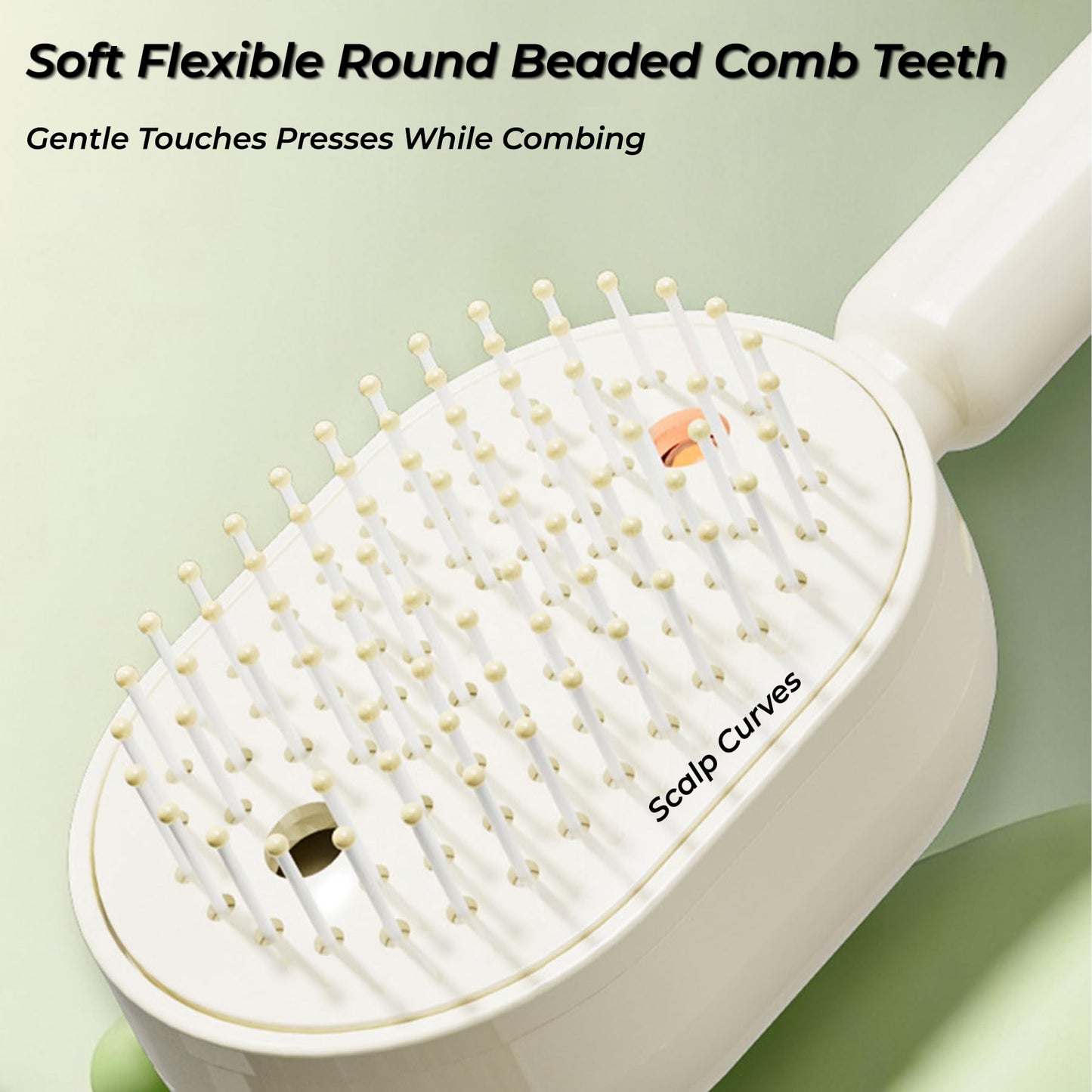 Electric Spray Air Cushion Massage Comb, 3-in-1 Rechargeable Self-Cleaning Hair Brush with Water Spray, Anti-Static Detangling Electric Scalp Massager, Frizzy Hair & Aromatherapy Scalp Care