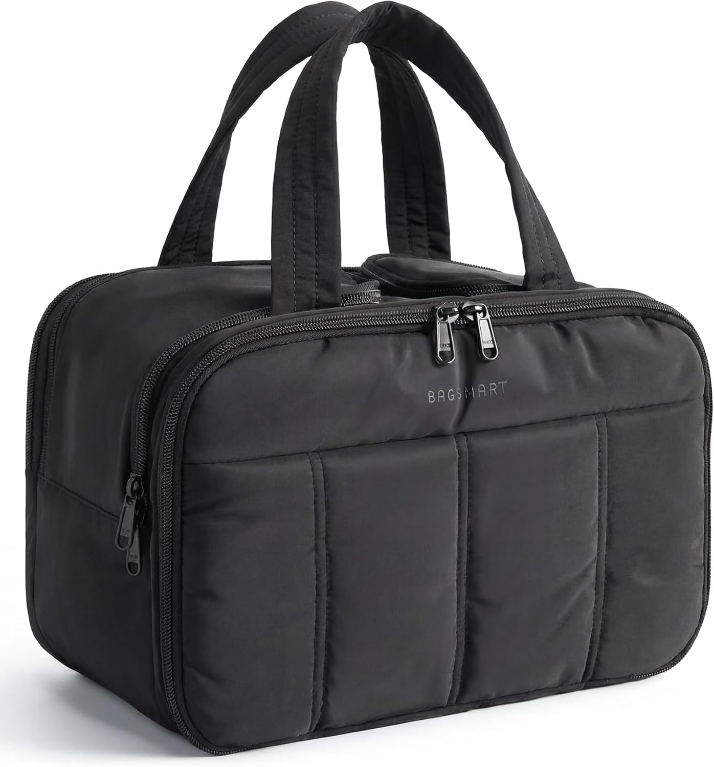 Travel Toiletry Bag - Large Lightweight Cosmetic Organizer for Women | Grayish Brown