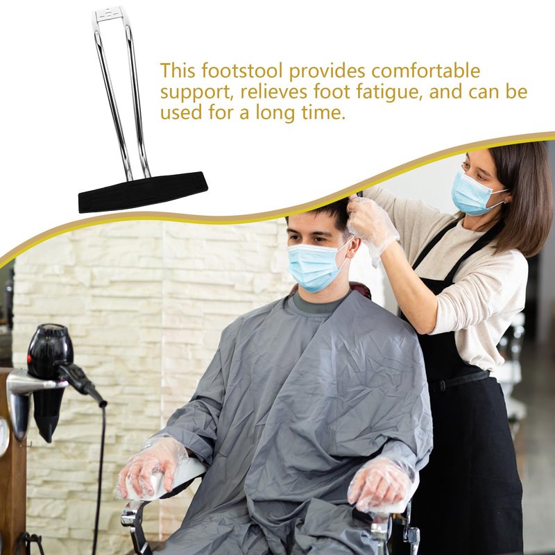 Uonlytech Salon Chair Foot Rest Replacement Salon Chair Foot Pedal Rest Hairdresser Shop Supply Attachment for Barber