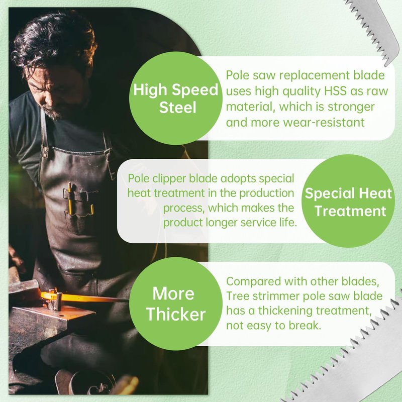 12” Pole Pruner Saw Blade Replacement for Corona TP 3841, TP 3811, TP 3714, TP 3712, TP 3702, TP 2712, TP 2612, TP 2512 & Other Most Brands Pruning Saws & Tree Trimmers