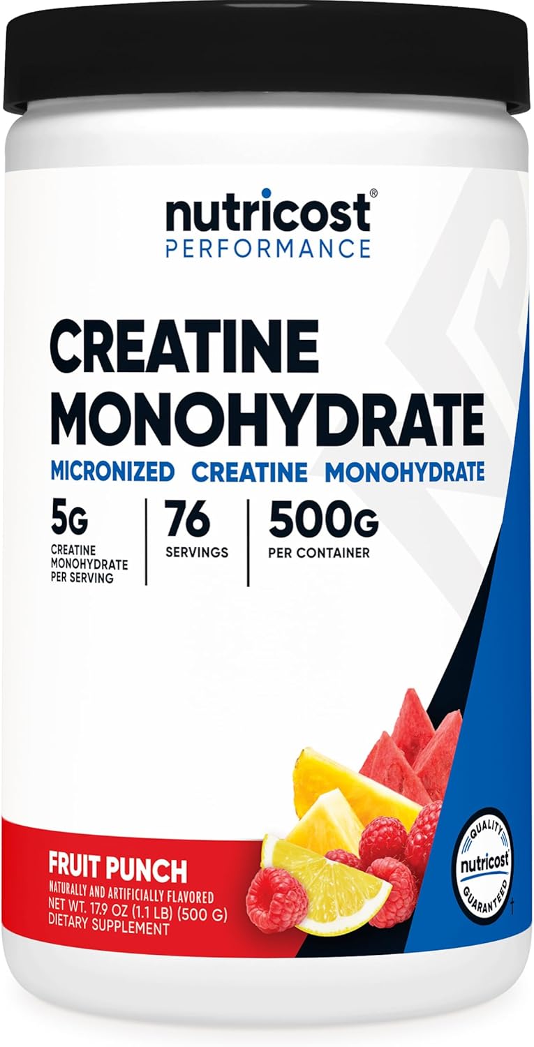 Creatine Monohydrate Micronized Powder - 5000mg Per Serving | 500g (17.9 Oz) - 100 Servings
