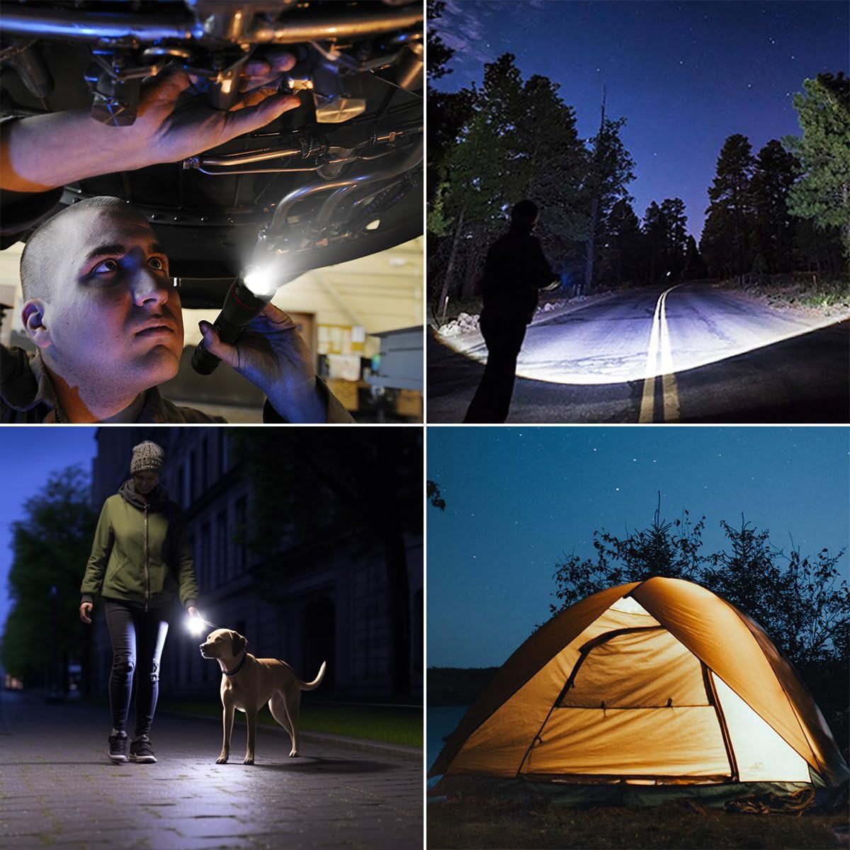 LED Flashlights - High Lumens Waterproof Tactical Flashlight | Adjustable Focus for Outdoor & Emergency Use
