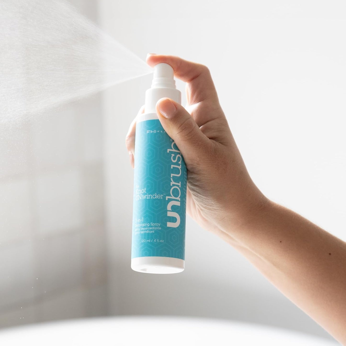 FHI Heat Unbrush & Unwinder Spray - Hair Detangler & Heat Protectant 8 oz