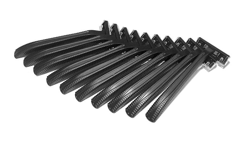 1,000 Box of Low-Cost Bullet Blades Black Razor Blades Disposable Stainless Steel Hospitality Quality Shavers High End Twin Blade Razors for Men and Women