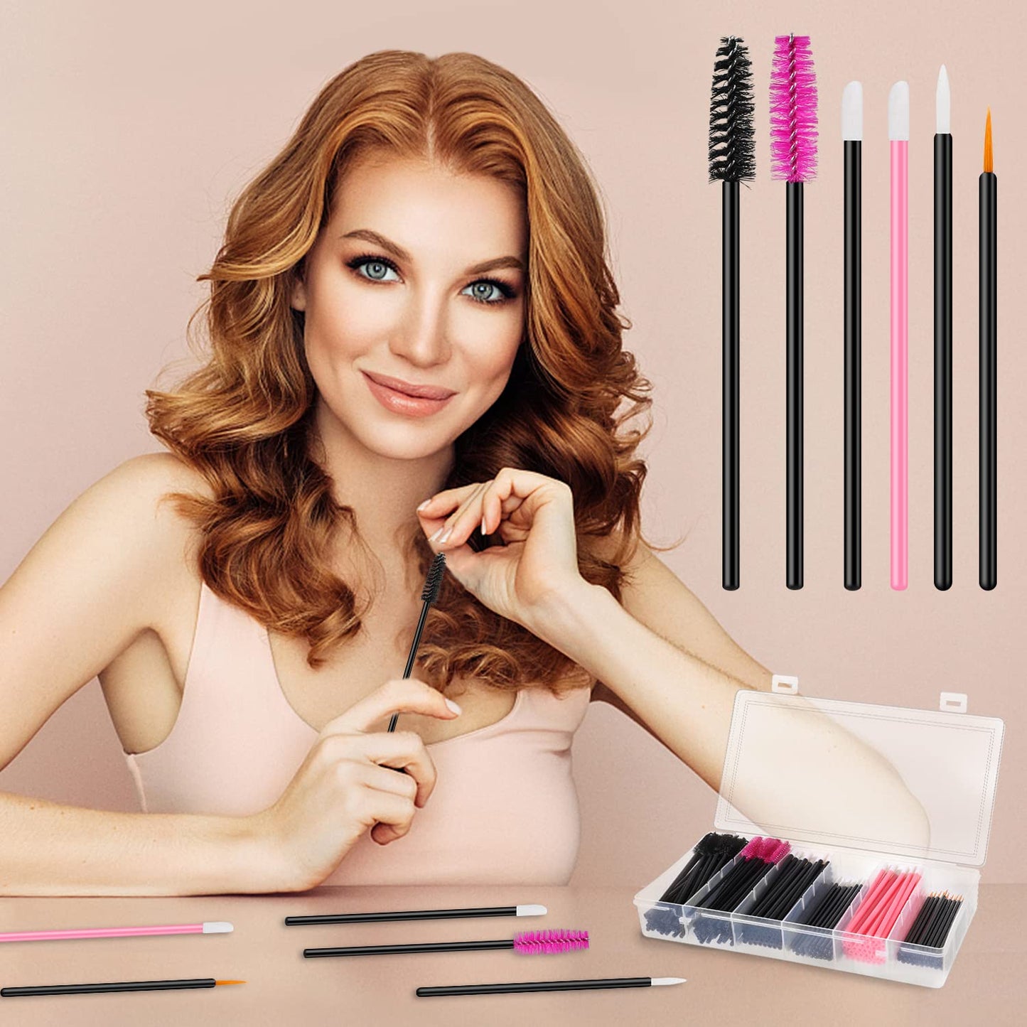 BESARME 270 PCS Disposable Makeup Applicators Tools Kit