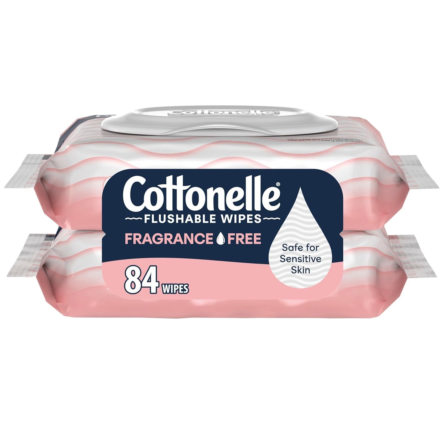 Cottonelle Flushable Wet Wipes - Fresh Feel Adult Wipes | 8 Flip-Top Packs, 42 Wipes Each (336 Total)