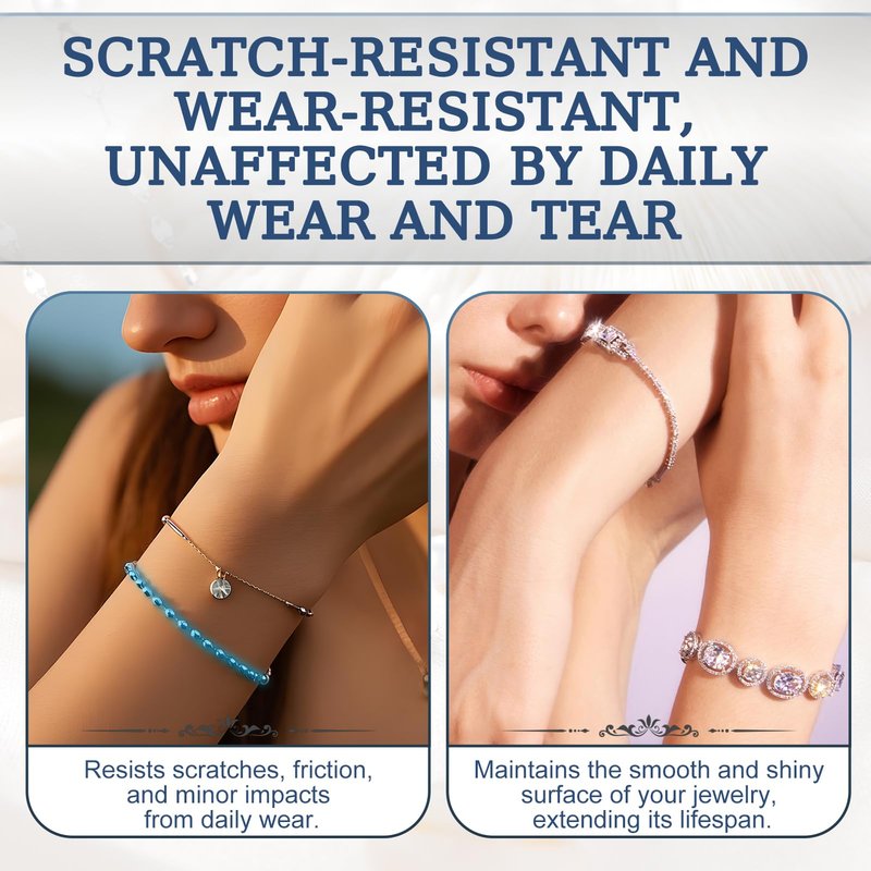 kuailaya Jewelry Sealant, Jewelry Protective Coating Forming an Efficient Isolation Barrier Invisible Protection Scratch-Resistant for Earrings Necklaces Bracelets Watches, 5ml
