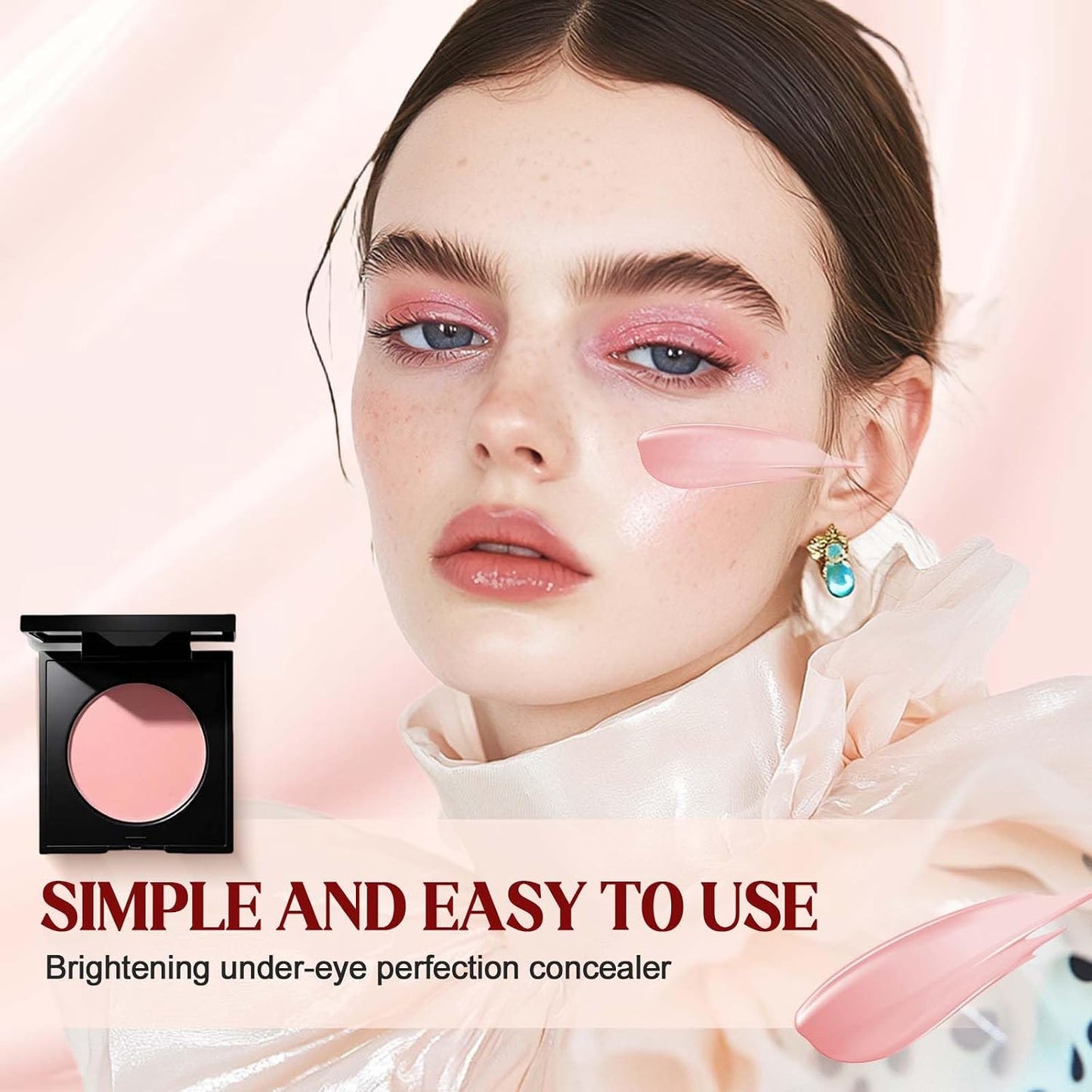 Under Eye Brightener Concealer - Hydrating Dark Circle Concealer for Women | Moisturizing Waterproof Formula (1 Pc)
