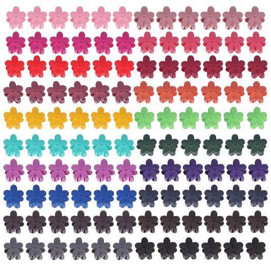 inSowni 120 Pack Flower Mini Hair Claw Clips Small Bang Barrettes for Baby Girls Toddlers Teens Kids