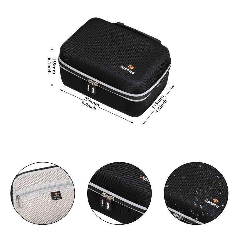 Aproca Case Compatible with Canon EOS Rebel T7, R50, R6 Mark II, R100, R50 V, R8, T6, R10, SL3, R5 Mark II, 5D Mark IV, R7, 90D, R5, T100 Camera, Portable Bag for Accessories (Case Only)