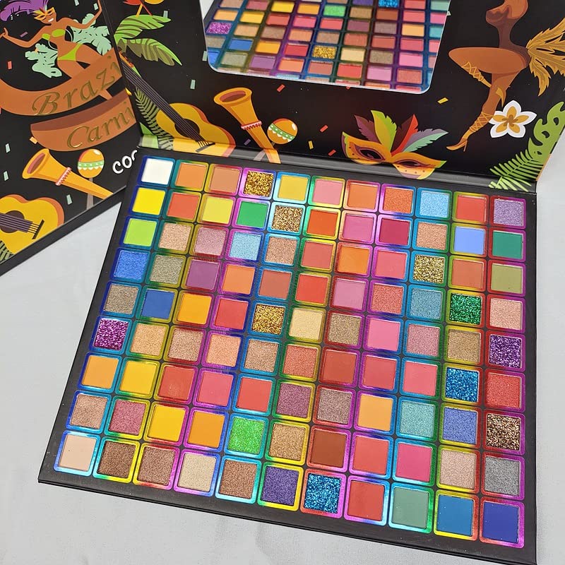 99 Colors Eyeshadow Palette - High Pigmented Matte & Glitter Makeup