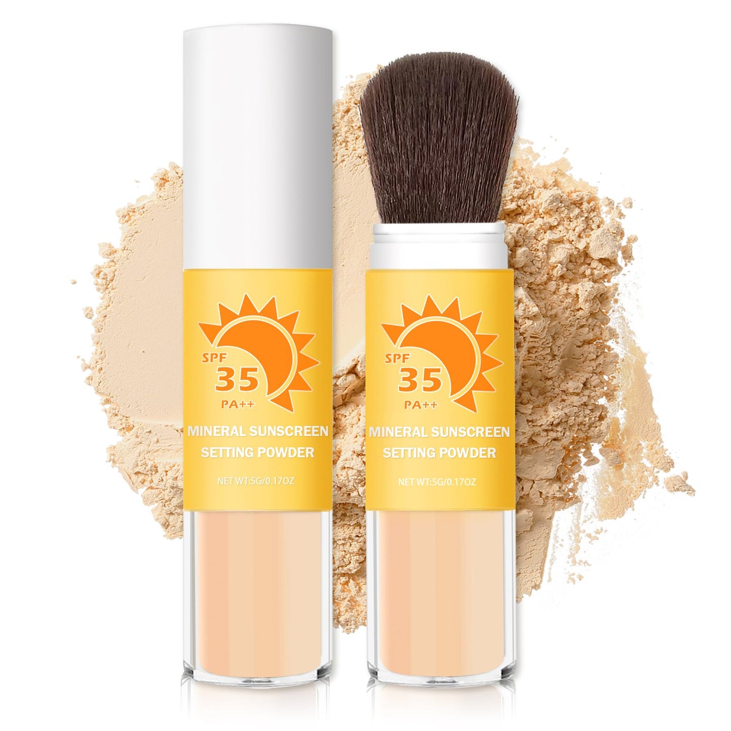 ROSAWEE Mineral Sunscreen Setting Powder for Face & Scalp, Medium