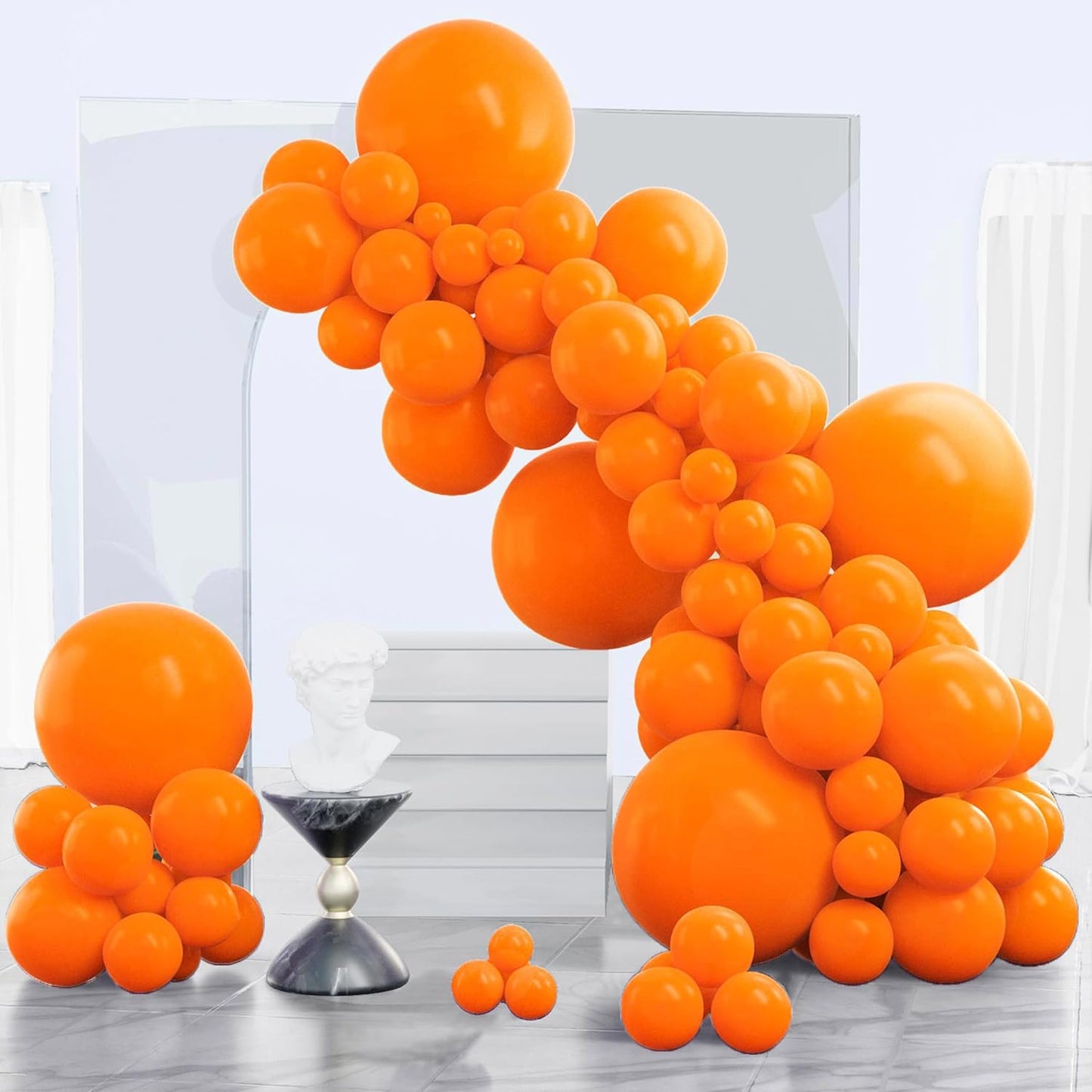 Black Balloon Arch Kit - 140 Pcs in 5-18 Inch Sizes for Baby Showers, Birthdays & Anniversaries | Elegant Black Decor