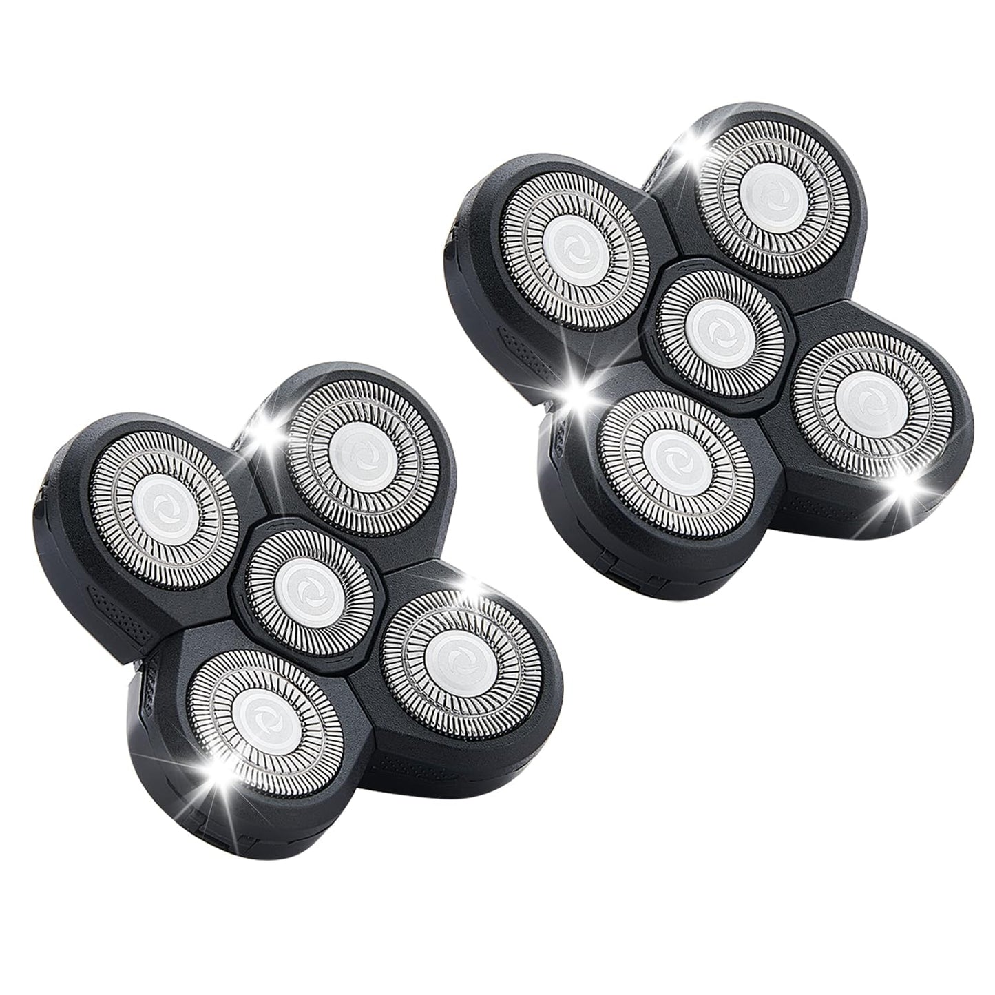 Shaver Replacement Blades Compatible with Freedom Head Shaver Kit, 5 Head Replacment Shaver Heads for Bald Men Head and Face Electric Razor Shaver Head (Heads/2PCS)